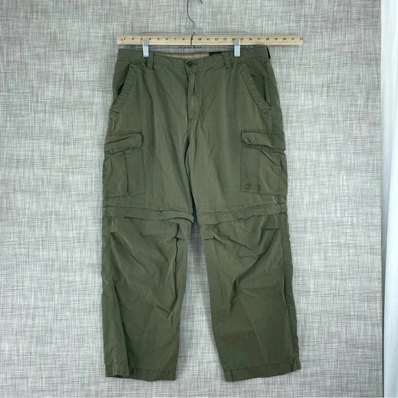 Timberland Other - Timberland Mens Size 36x30 hybrid cargo hiking pants shorts *flaw* green 0486